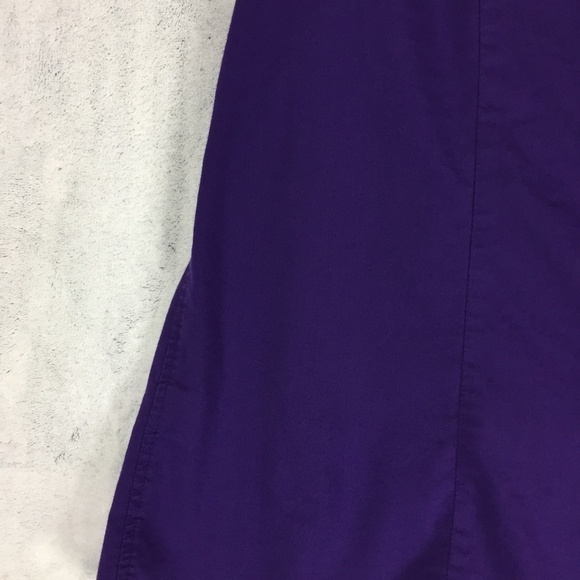 Jessica Button Up Blouse Size 18W Ruffles Purple Shaped Front - Picture 3 of 11